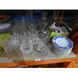 A set of china, lead crystal incl. Poole Pottery, Royal Norfolk decanters, plates etc