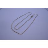 14K yellow gold fine neckchain, marked 14K, 45cm, approx 3.7g