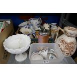 Large quantity of mixed china and glassware incl. Denby tableware etc
