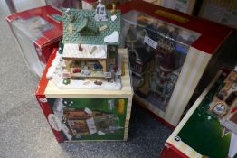 Lemax; 6 various Christmas displays to include 'Houses on a Hill' and 'Beersmith Row'