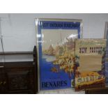 An old 1929 East Indian Railway poster for Benares (The Holy City) by Norbury, Natzio and Co