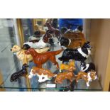 Twelve various Beswick Dog figures