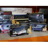 A set of boxed Corgi James Bond vehicles