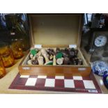 A set of chess set paperweights etc