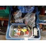 2 Boxes of vintage Die cast vehicles etc