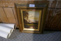A pair of small oil paintings, by F. Joynes and sundry pictures, some rolled