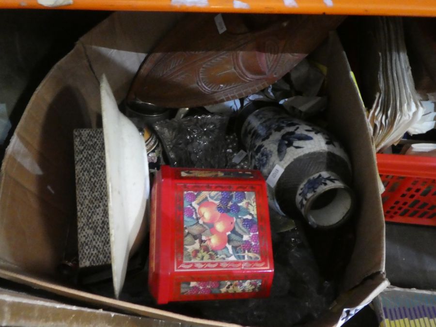 2 Boxes of mixed collectables incl. ceramics, electronics and books - Image 2 of 4