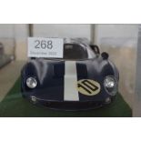 Tamiya; a 1:12 scale Le Mans style racing car, possibly a GT40, in perspex case