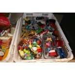A quantity of toys and some die cast vehicles