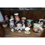 Royal Doulton character jugs and others to include Toby jugs, 13