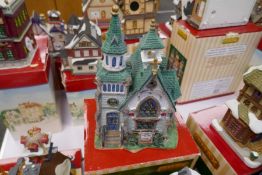 Lemax; 7 various Christmas displays to include 'Pierre's Christmas' and 'Christmas Cable Car'