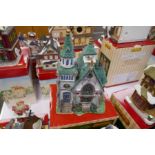 Lemax; 7 various Christmas displays to include 'Pierre's Christmas' and 'Christmas Cable Car'