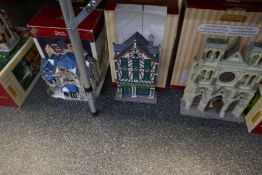 Lemax; 5 various Christmas displays to include 'Bookstore' and a Church