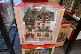 Lemax; 5 Christmas model displays to include 'East Street', 'Facade' and 'Corner City Police Statio