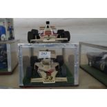 Tamiya; two 1:12 scale McLaren Formula One cars with Yardley and Marlboro livery