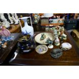 Mixed collectables to include Beswick figures and a Rosenthal vase