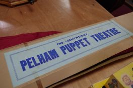 Pelham Puppets; a quantity of puppets including 'Wicked Witch' and 'Cowgirl', also a Puppet Theatre