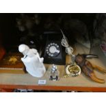 Various collectables incl. vintage mohair bears, Bakelite phone