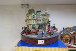 Lemax; A Christmas display titled 'City Sidewalks' with original box