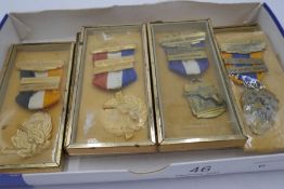 Collection US shooting medals