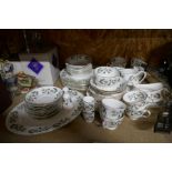 A selection of Staffordshire bone china part dinner service