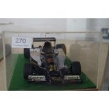 Tamiya; a 1:12 scale Walter Wolf Racing Formula One car, in perspex case