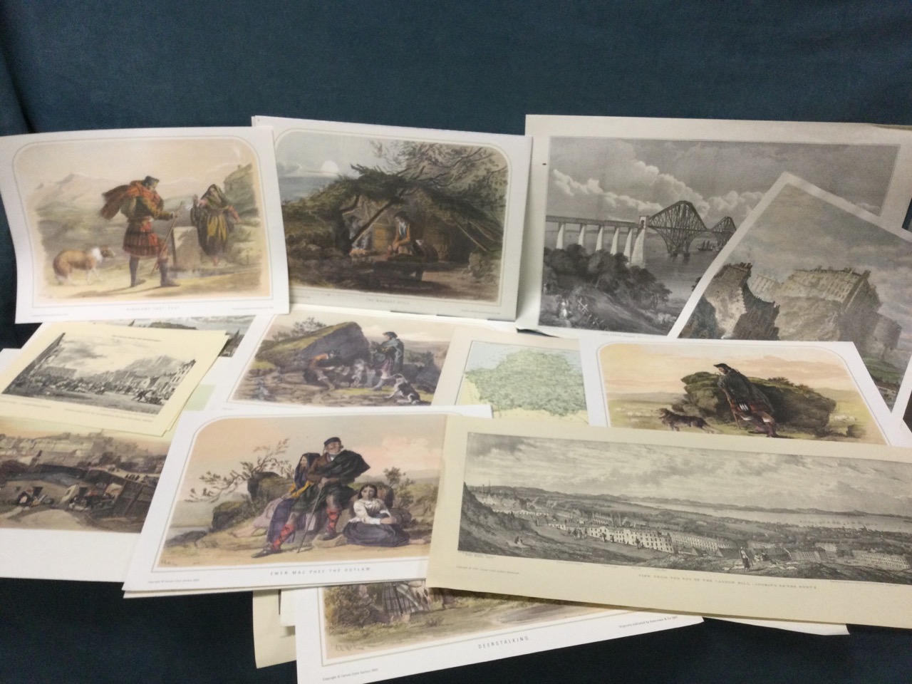 A folio of unframed Edinburgh prints, the plates mainly reprints from the Victorian era, including - Image 3 of 3