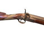 A nineteenth century 12 bore percussion game gun by Reilly, the lock with foliate scrolled