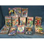 A collection of DC comics from the 80s - Superman, Legion of Superheroes, Star Trek, The Flash,