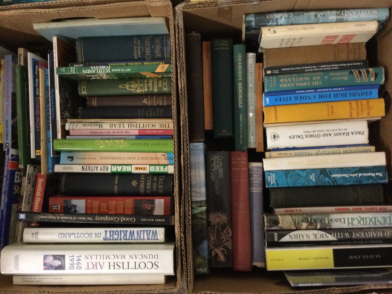 Four boxes of Scottish books - travel, whiskey, highlands & islands, guide books, the Tweed, - Image 3 of 3