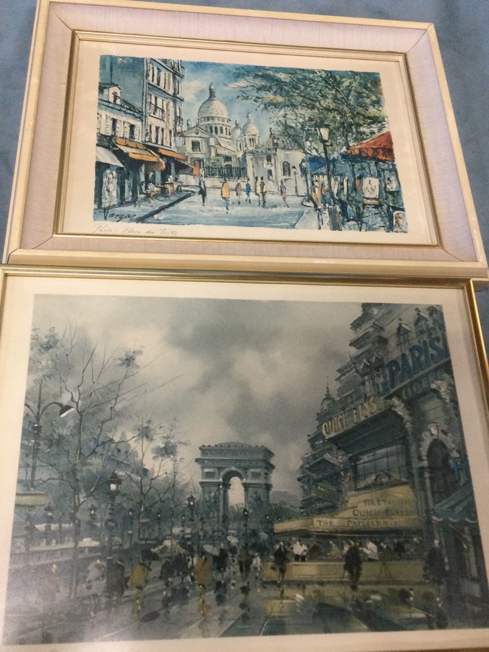 Maurice Legendre, vintage lithograph of the Champ Elysee, 1974 edition, titled to margin, gilt