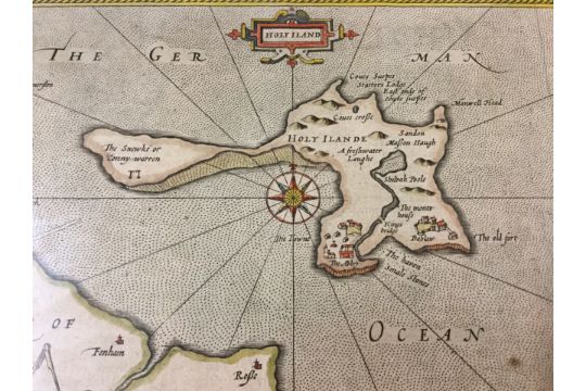 An eighteenth century John Speede map, the handcoloured plates showing Holy Island, the Farne - Image 3 of 3