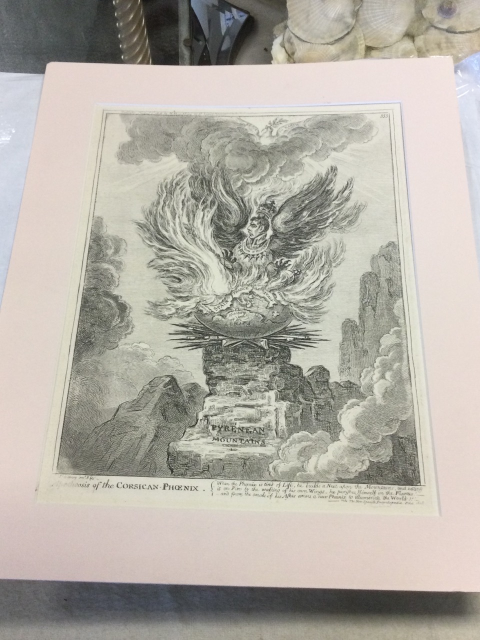 James Gilray, print originally published in 1808, this from the Bohn 1852 edition, Apotheosis of the - Image 2 of 3