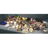 Miscellaneous ceramics and small ornamental items including cloisonné, Crown Staffordshire, a