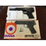 A boxed Diana SP50 .177 air pistol. (10in)