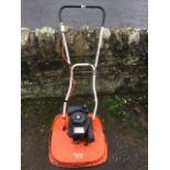 A Flymo Domestic, the classic lawnmower with Italian MV 100S petrol engine.