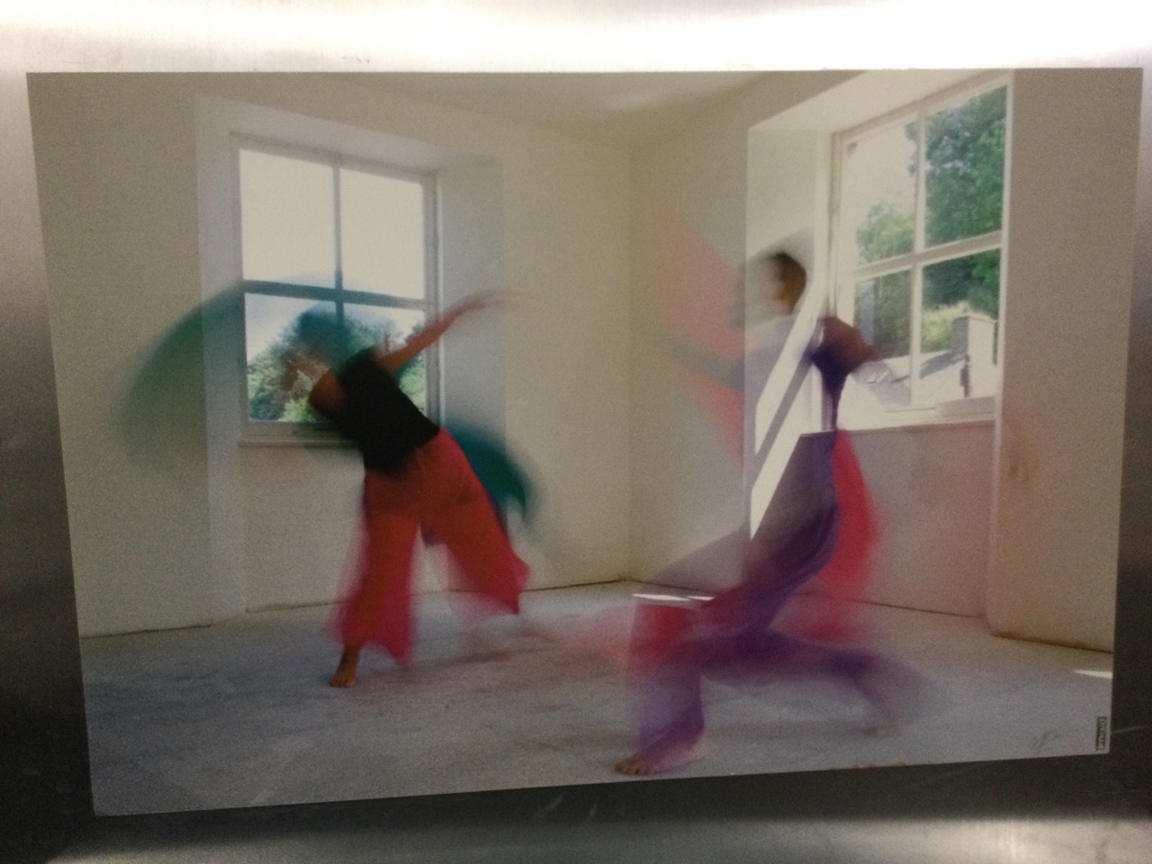 Barbara Berkowitz, figural photographic print with two dancers, signed in pencil, mounted on - Image 3 of 3