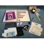 A GB stamp collection, mainly multiples, etc. contained in an album; and various stamp collectors