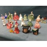 A collection of Royal Doulton figurines - Secret Thoughts, Genevieve, Michelle, Lydia, Fair