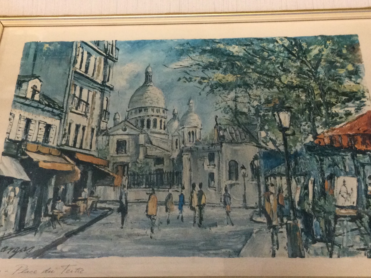 Maurice Legendre, vintage lithograph of the Champ Elysee, 1974 edition, titled to margin, gilt - Image 2 of 3