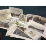 A folio of unframed Edinburgh prints, the plates mainly reprints from the Victorian era, including