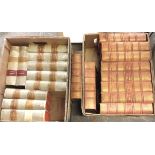 The Illustrated Chambers Encyclopaedia, leather bound with gilt tooling in 10 volumes published in