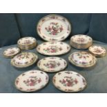 A Staffordshire 12-piece dinner service by Winkle decorated in the pheasant pattern - dinner,