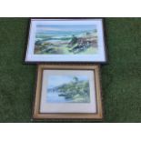 A signed framed Nick Nance lithographic coloured Last of the Summer Wine print titled Summit