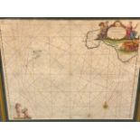 A seventeenth century chart of the south west coastal promontory dated 1686, the two-sheet
