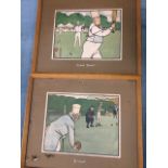 Cecil Aldin, 1901 coloured prints published by Lawrence & Bullen Ltd, a pair, Hows That and Bowls,