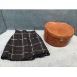 A kilt by Moore Taggart & Co military tailors of Glasgow - 28/32 waist, 23.5in length; and a