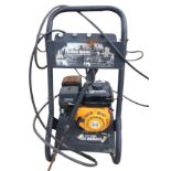 A 5hp petrol pressure washer on portable stand. (A/F)
