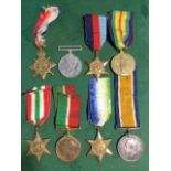 A unusual set of eight medals awarded to Captain David Mustarde, STD, Marine Fleet Auxillery, of