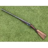 An AYA, Aguirre y Aranzabal, 12 bore side-by-side shot gun, having 28in steel barrels with